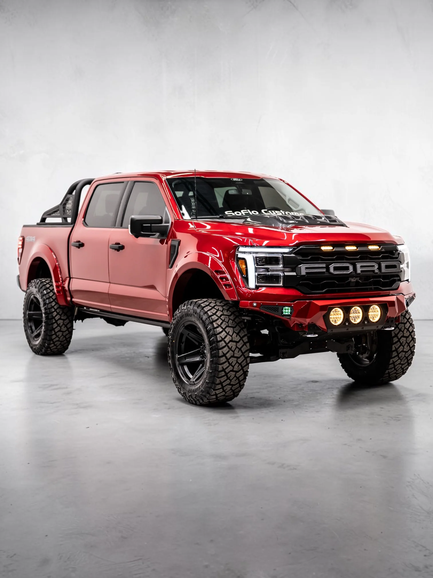 FORD F-150 2021-2026 BAJA STEEL BUMPER WITH 3 CENTER LED LIGHTS and Skid Plate F150 - Image 8
