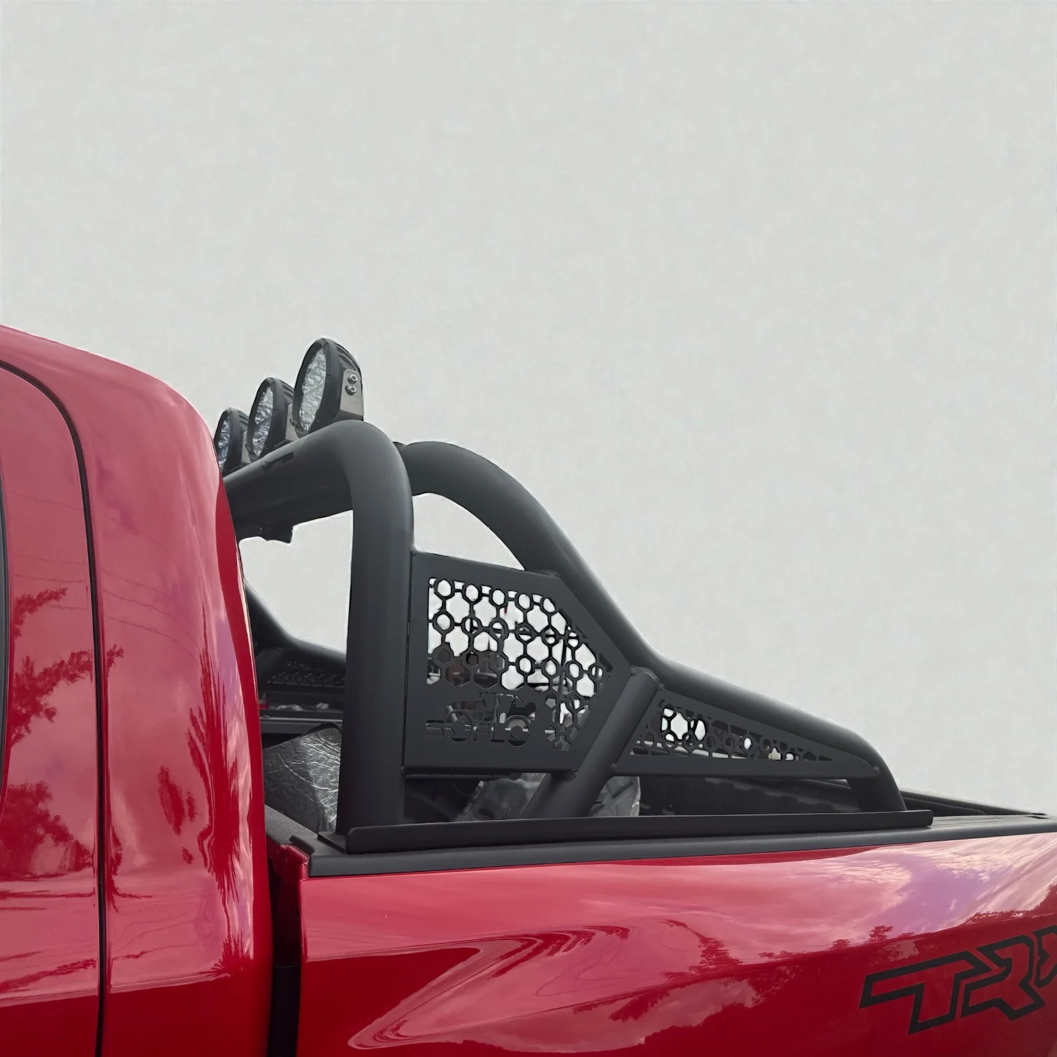 RAM TRX 2021-2024 REAR BED CHASE RACK WITH (4) 6” LED LIGHTS ALL ALUMINUM