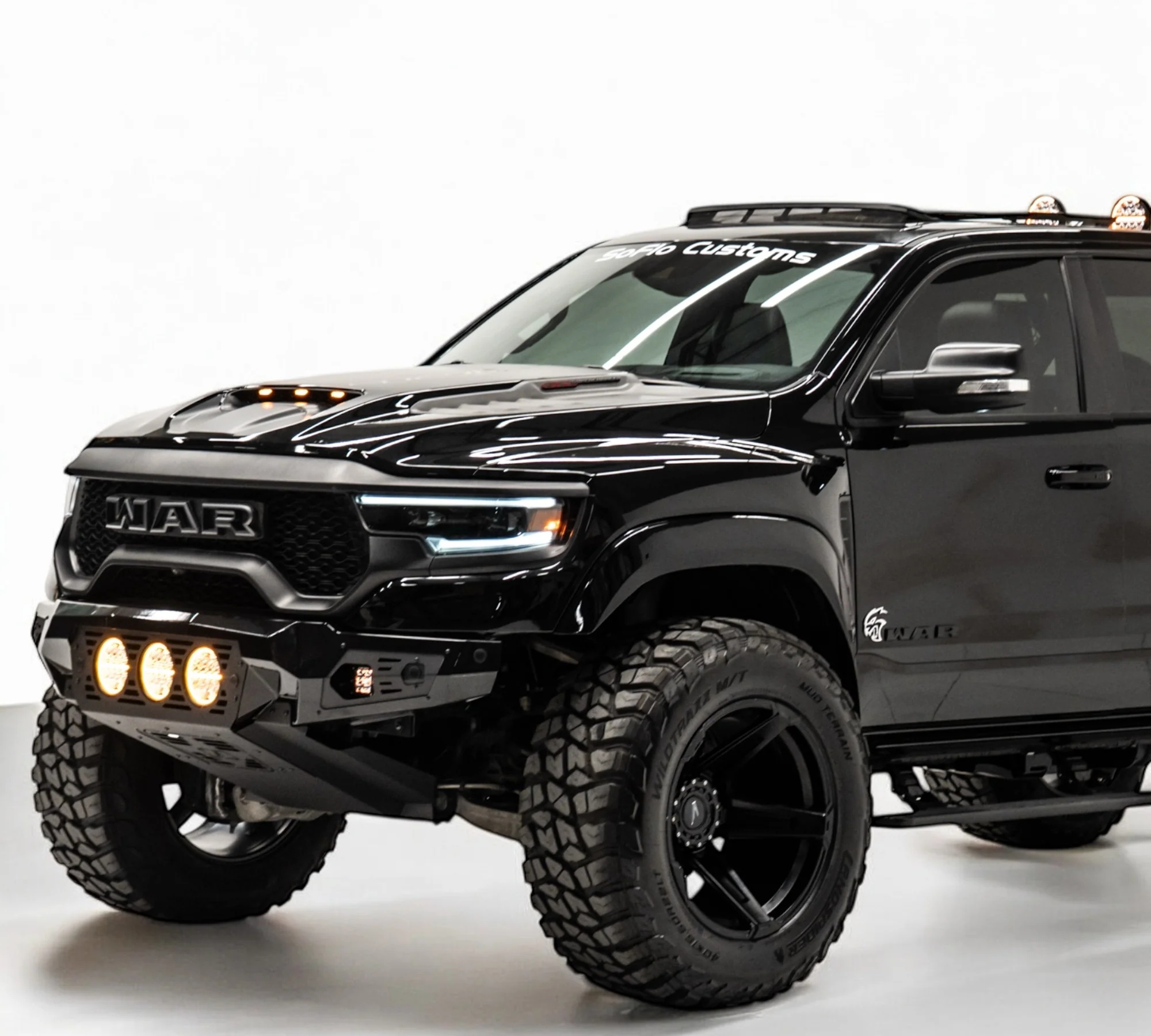 RAM TRX Baja Front Bumper w/ 3 Center Lights & Skid Plate 2021-2024 - Image 7